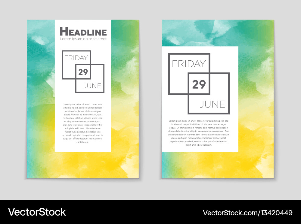Abstract layout background set for art Vector Image