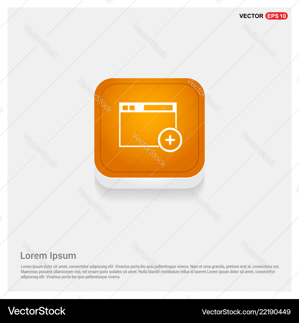 Add widget icon Add widget icon vector image