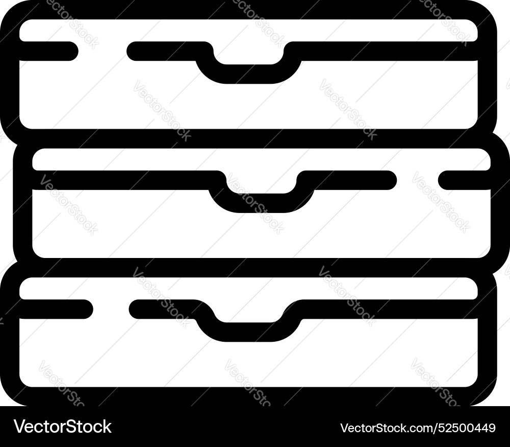 Archive storage system organizing documents Archive storage system organizing documents vector image