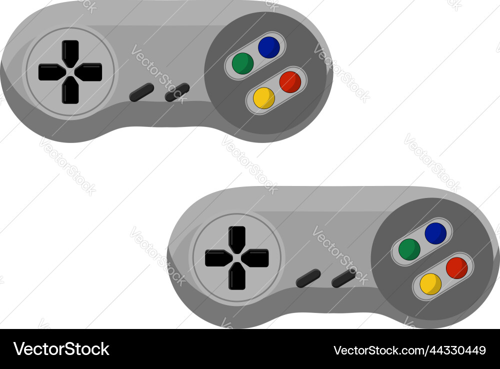 Game controller on a white background vector image