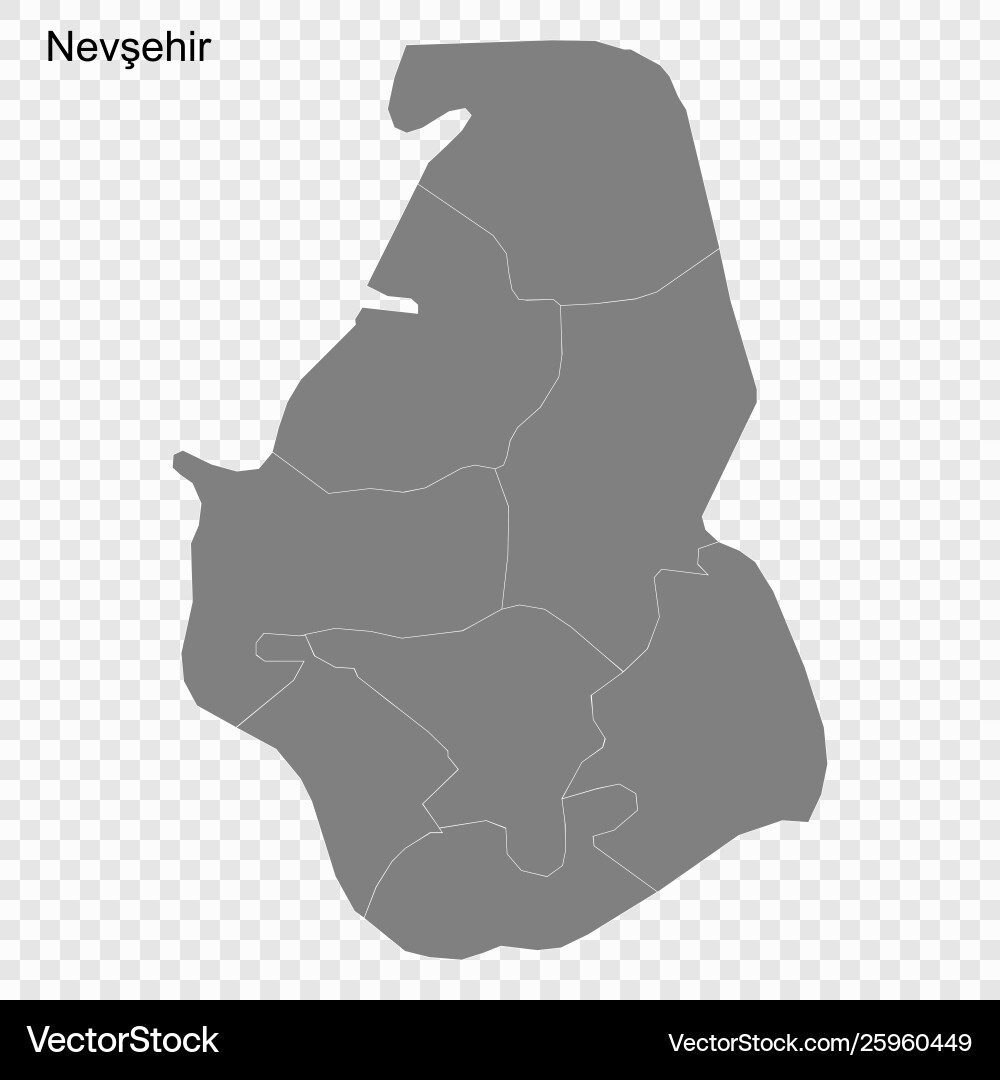 High quality map is a province turkey High quality map is a province turkey vector image