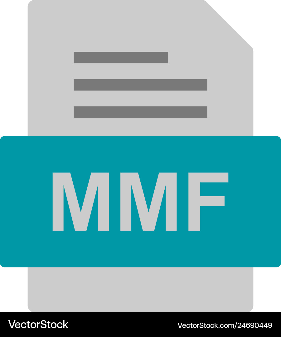 Mmf file document icon Vector Image