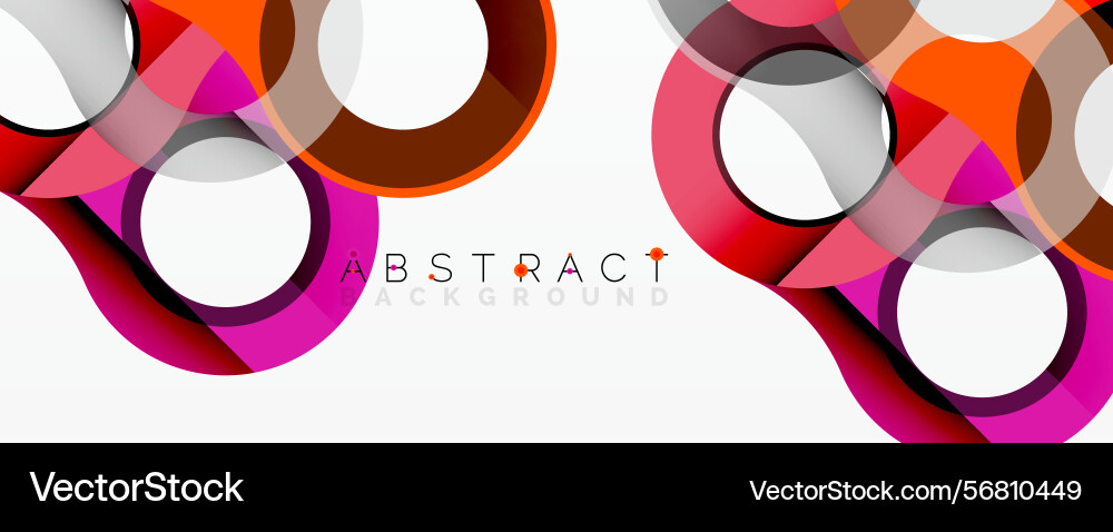Modern abstract design overlapping circles lines Modern abstract design overlapping circles lines Vector Image
