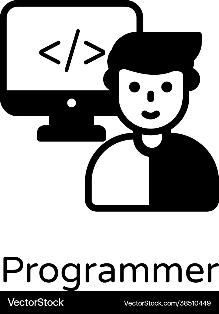Programmer vector image