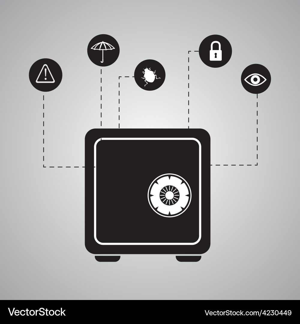 Security system design vector image