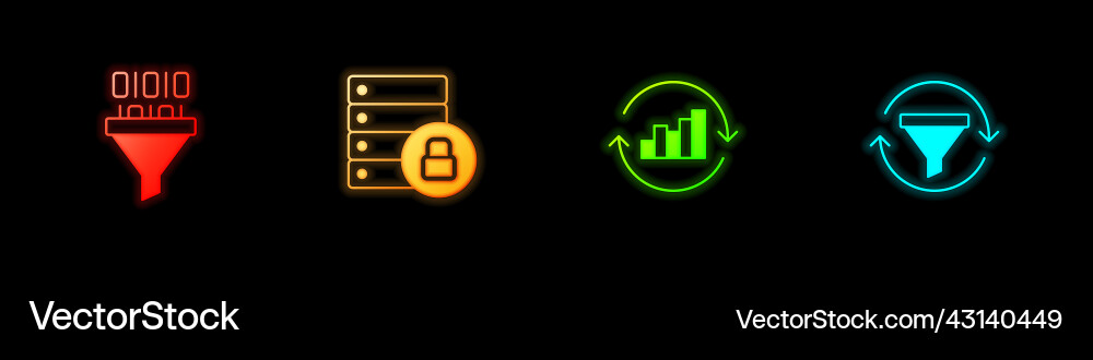 Set binary code server security with padlock pie Set binary code server security with padlock pie vector image