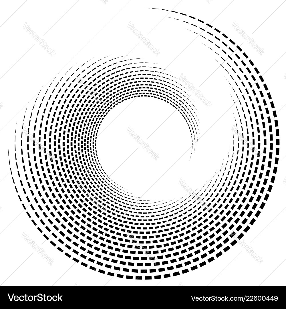 Spiral vortex shape element inward Spiral vortex shape element inward vector image