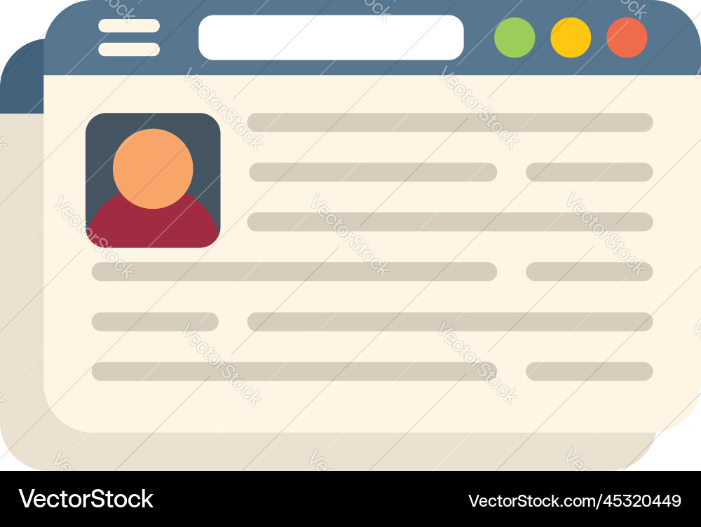 Web page icon flat platform system Web page icon flat platform system Vector Image