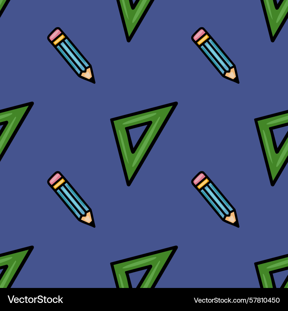 A playful seamless pattern featuring repeating Vector Image