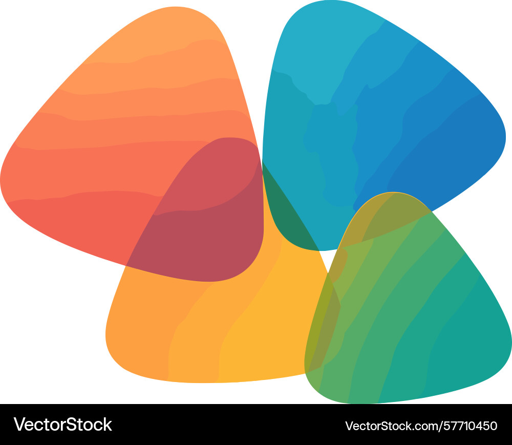 Abstract of overlapping Abstract of overlapping vector image