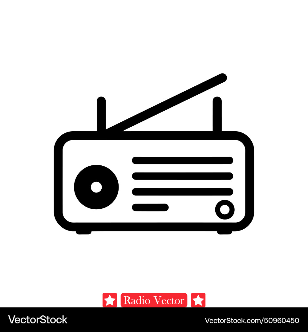 Antique radio set collection of old fashioned Antique radio set collection of old fashioned vector image