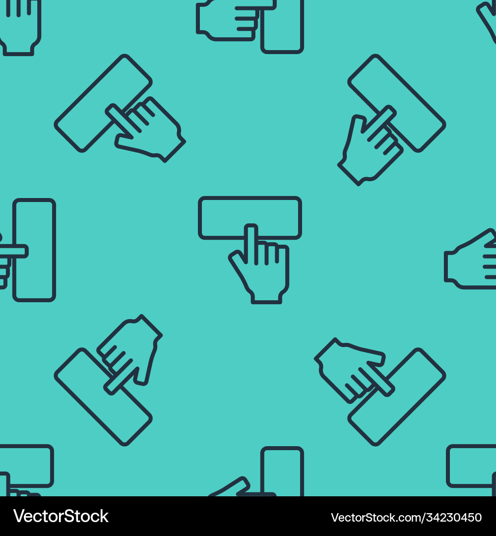 Black line computer keyboard icon isolated Black line computer keyboard icon isolated vector image