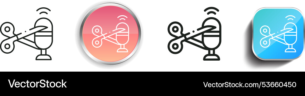 Edit icon thin linear regular and button style Vector Image