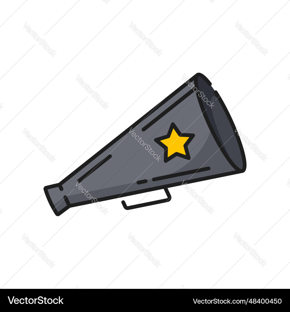 Filmregisseur Megaphone Videoproduktion Ikone Filmregisseur Megaphone Videoproduktion Ikone vektorbild