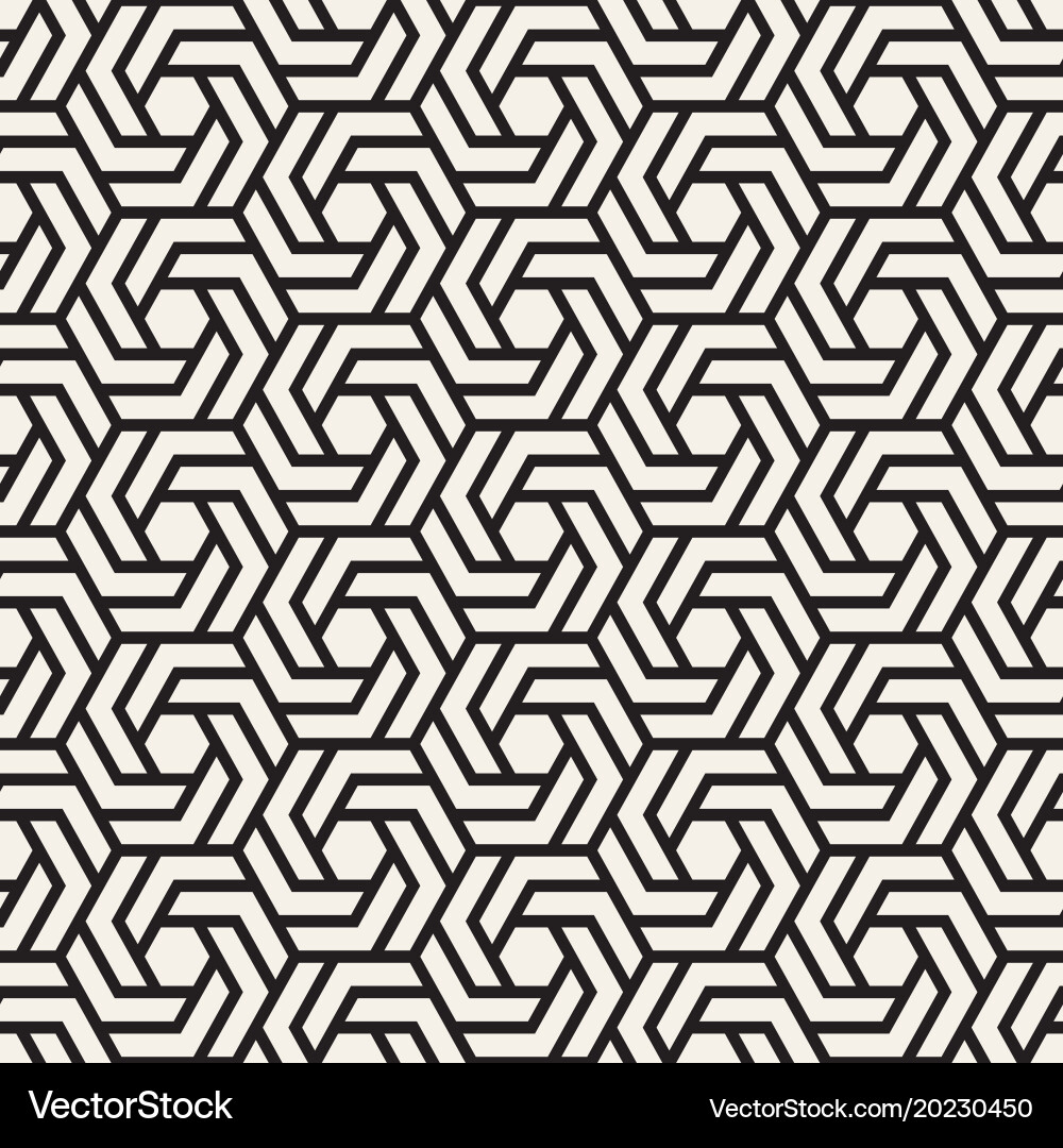Hexagonal Abstract Shape Pattern Vector Image