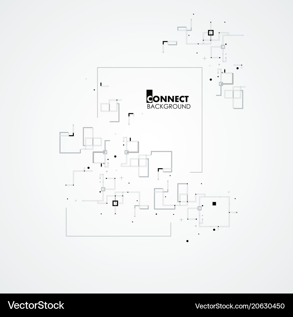 Line square circle elements Line square circle elements vector image