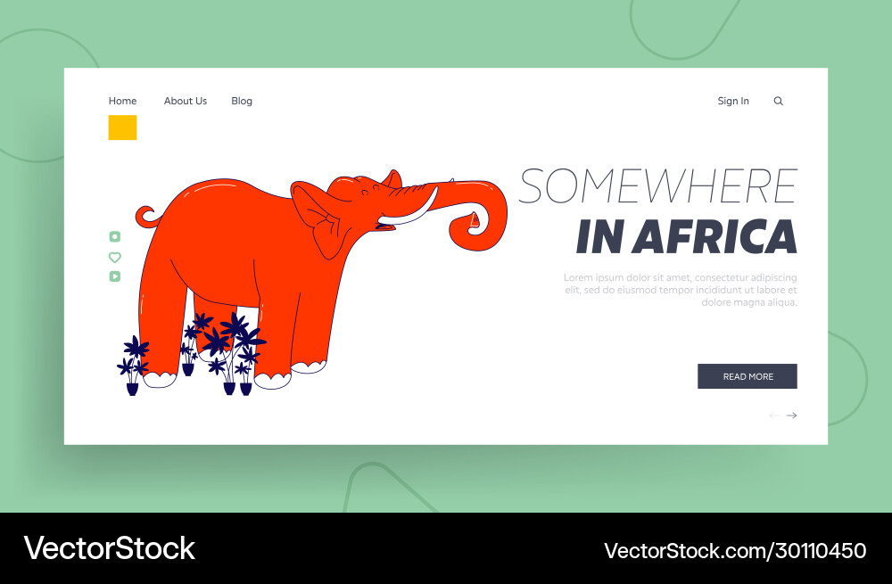 Obvious complicated problem landing page template Vector Image