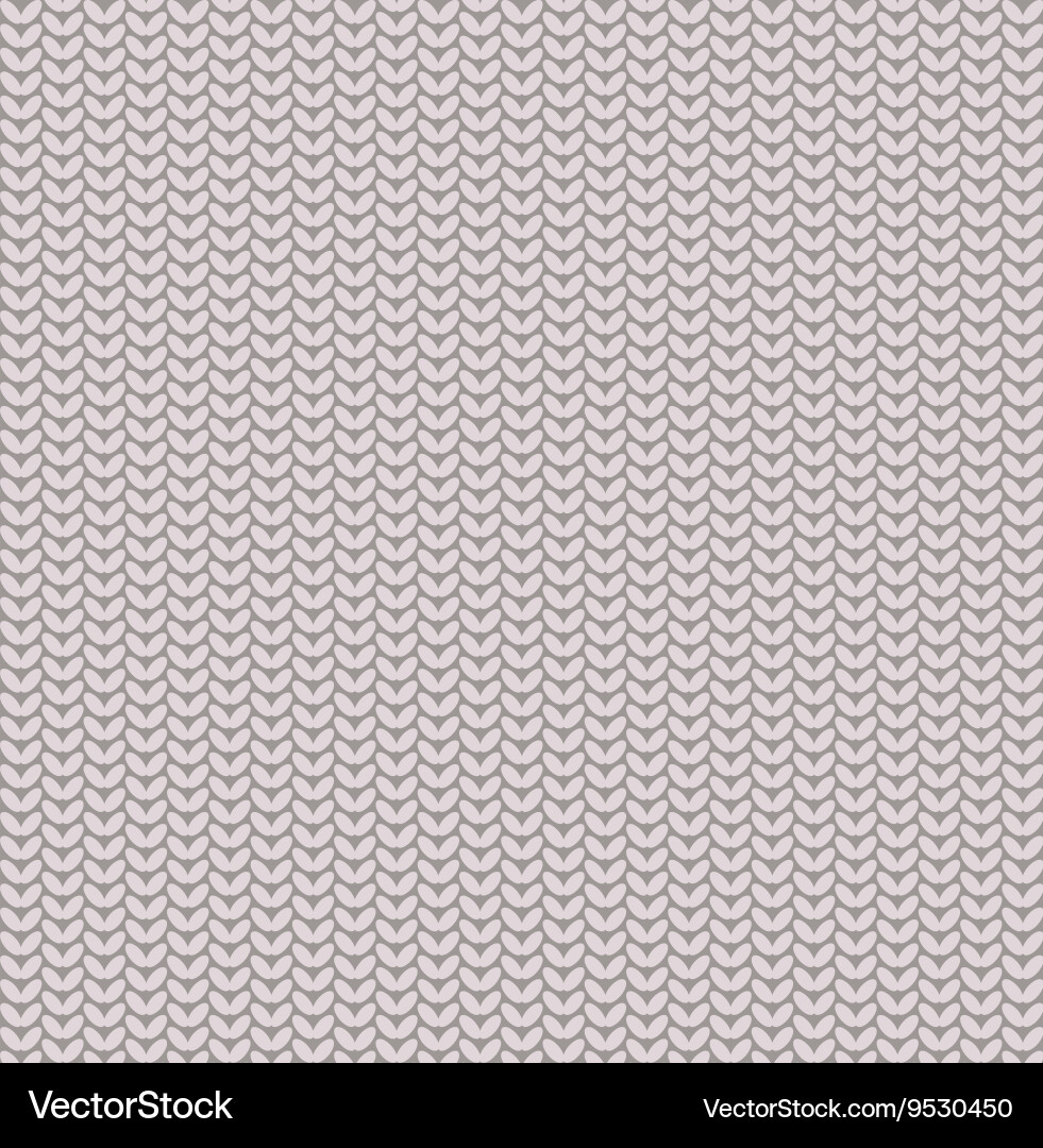 Seamless knitted pattern background vector image