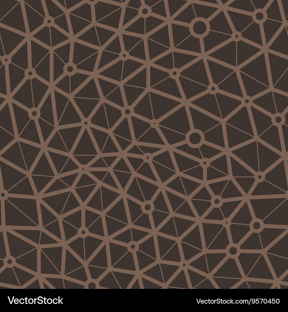 Seamless pattern in a grid polygons vector image