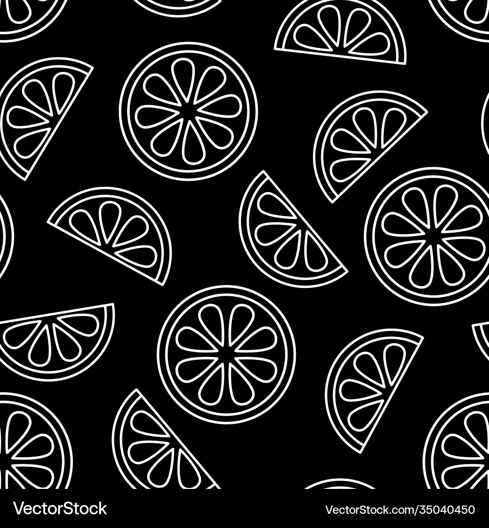 Seamless pattern slice citrus Vector Image