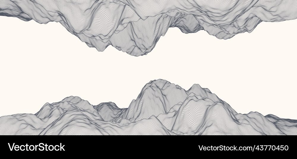 Wireframe Landschaft Hintergrund futuristisch Wireframe Landschaft Hintergrund futuristisch vektorbild