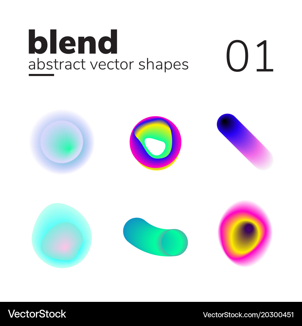 Abstract chaotic shape form for your design Vector Image