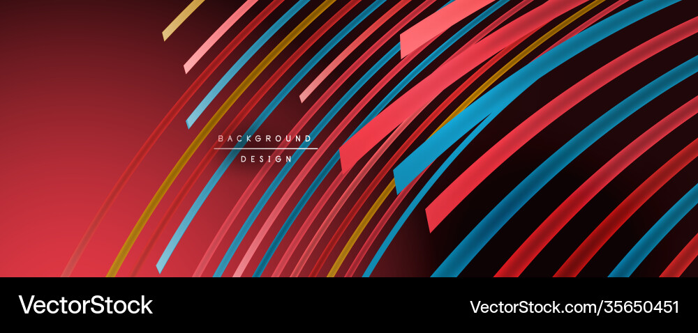 Abstract colorful lines background Vector Image