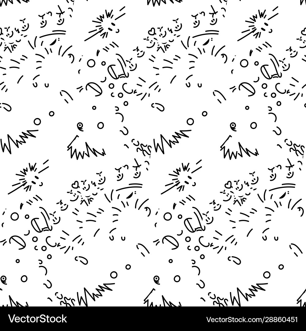 Abstract seamless pattern with dots lines Vector Image