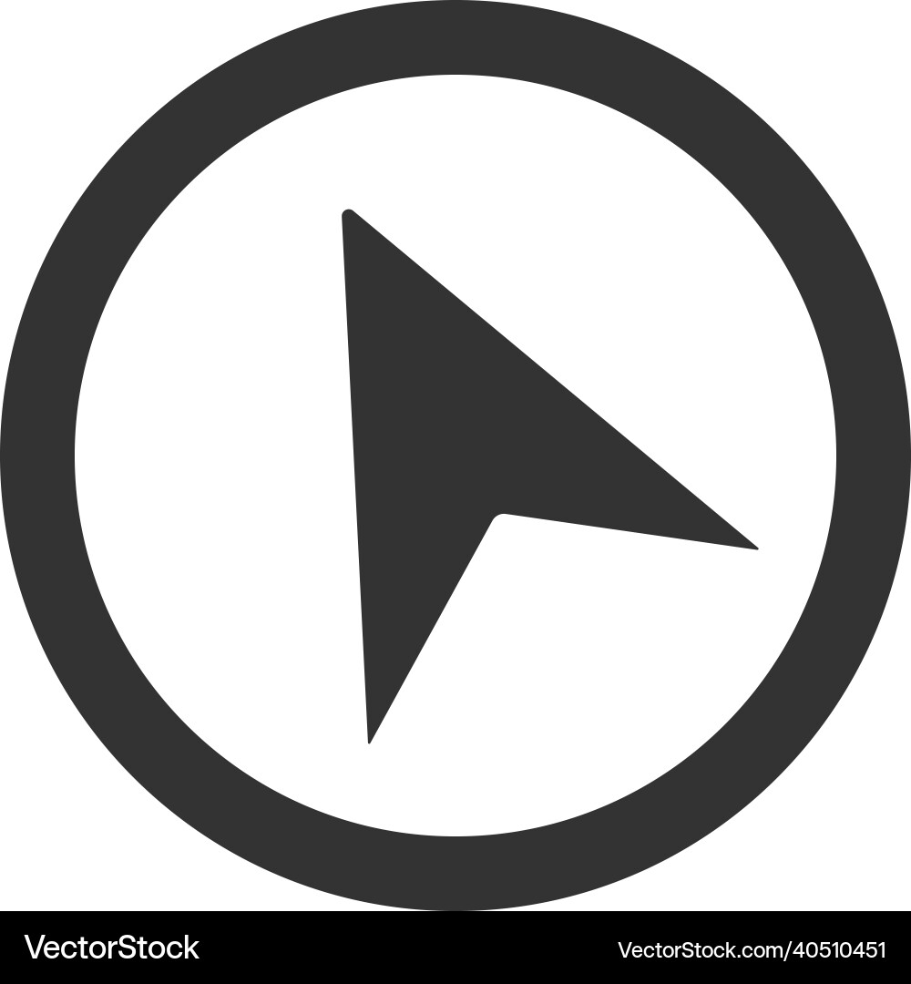 Arrow pointer icon design Arrow pointer icon design vector image