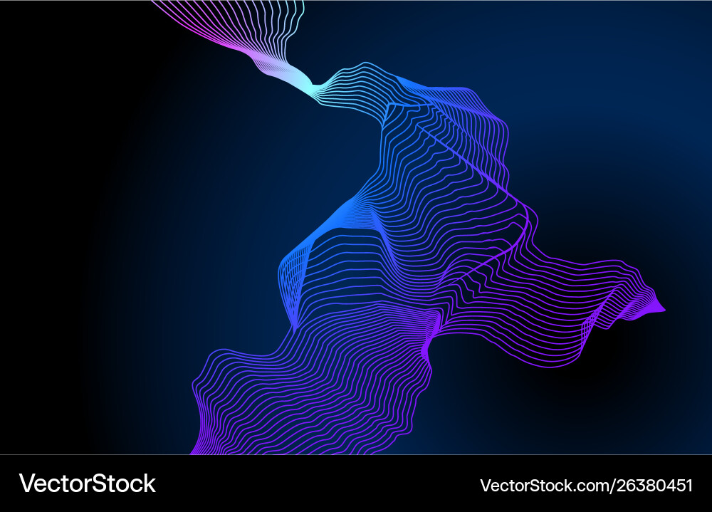Background in style linear graphics vector image