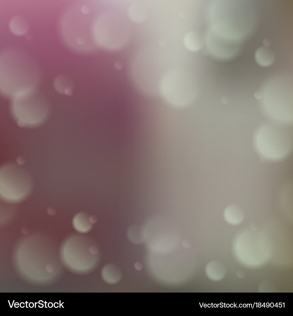 Blurred background with bokeh effect vector image