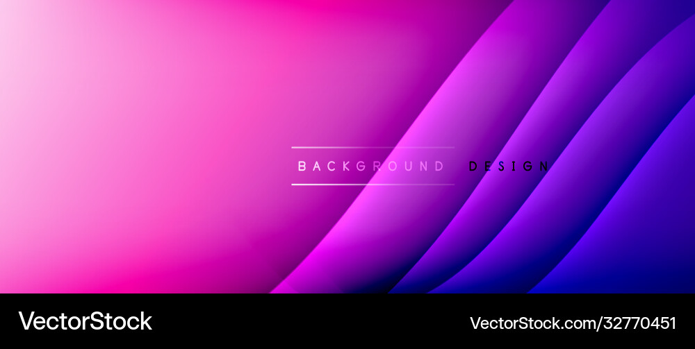 Fluid gradient waves with shadow lines and glowing Fluid gradient waves with shadow lines and glowing Vector Image