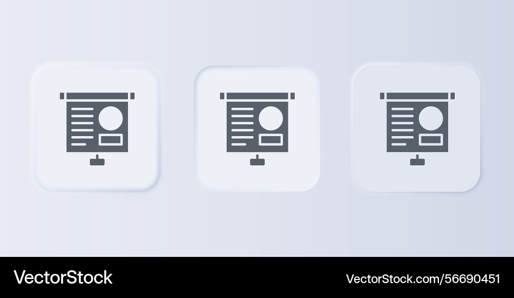Grey presentation board with graph schedule chart Grey presentation board with graph schedule chart vector image