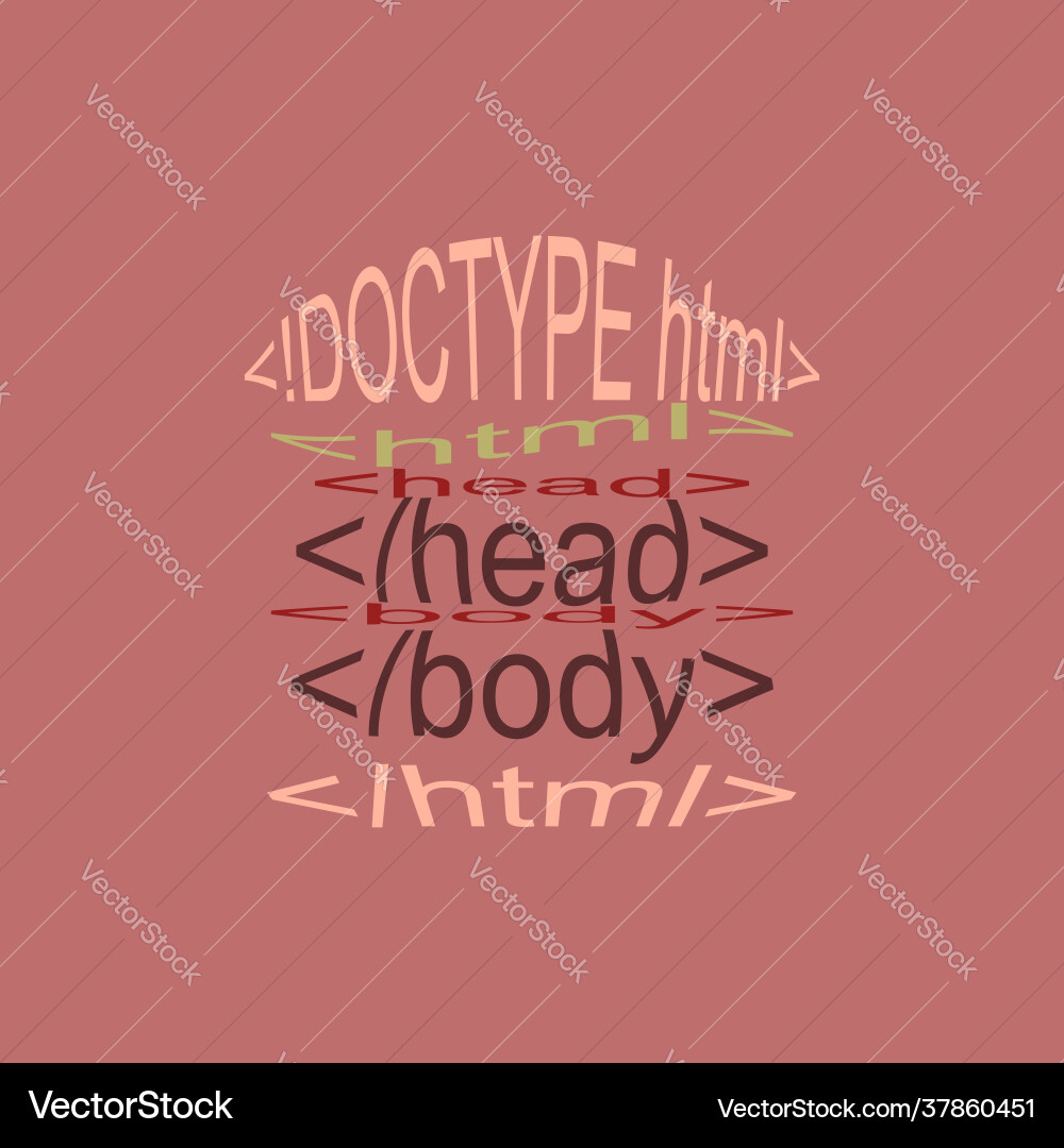 Html burger in flat style digital art Vector Image