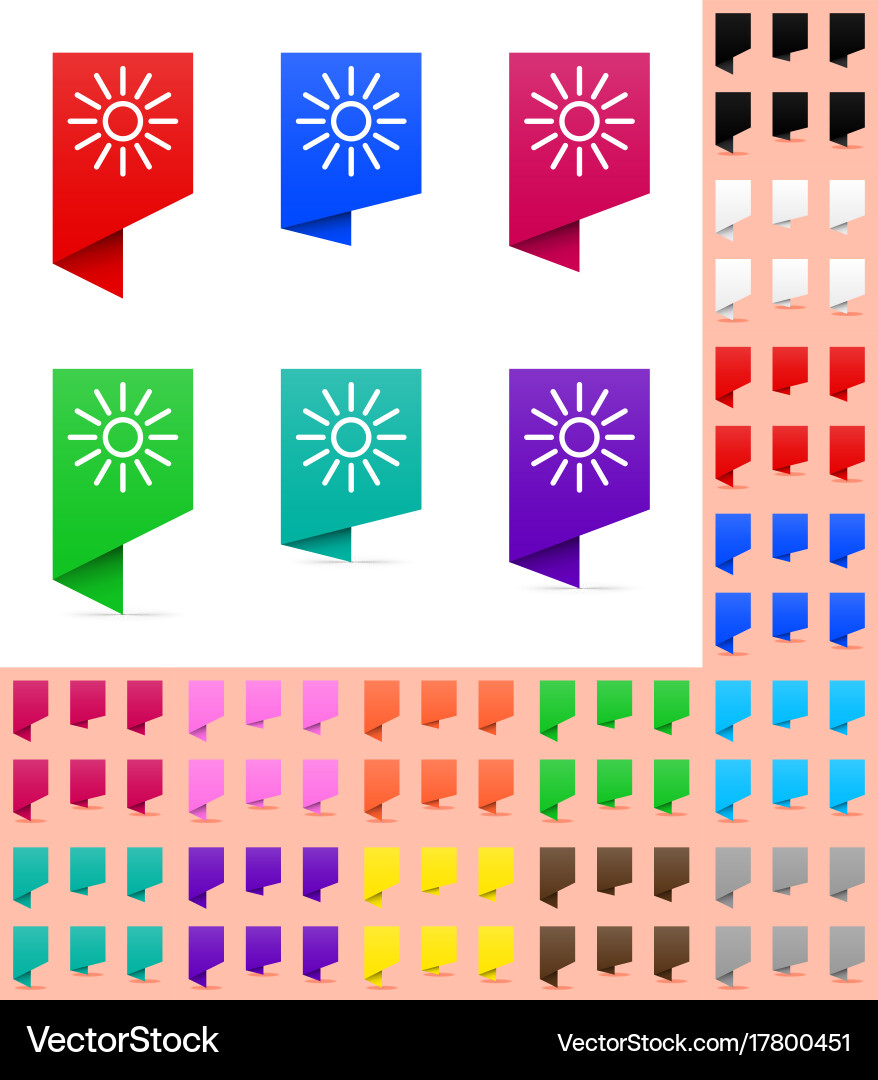 Map marker or pointer mock up template vector image