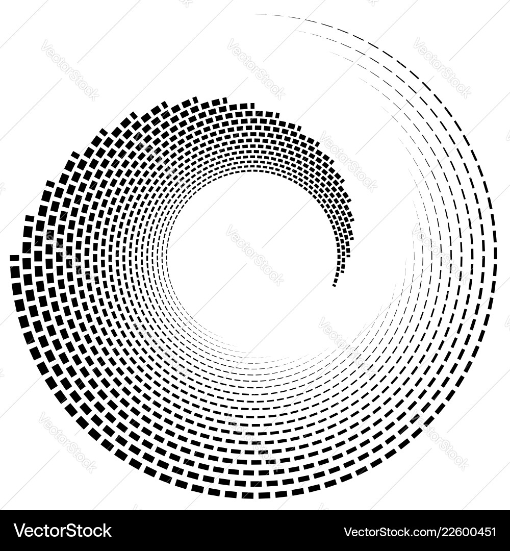 Spiral vortex shape element inward Spiral vortex shape element inward vector image