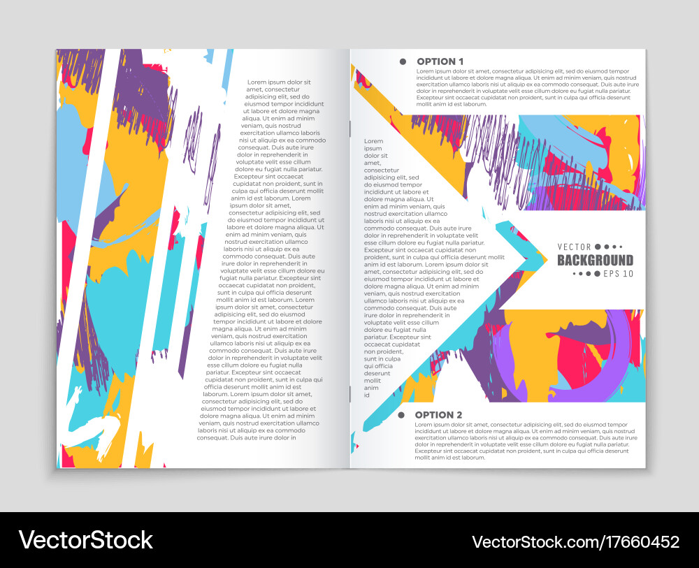 Abstract layout background set for art vector image