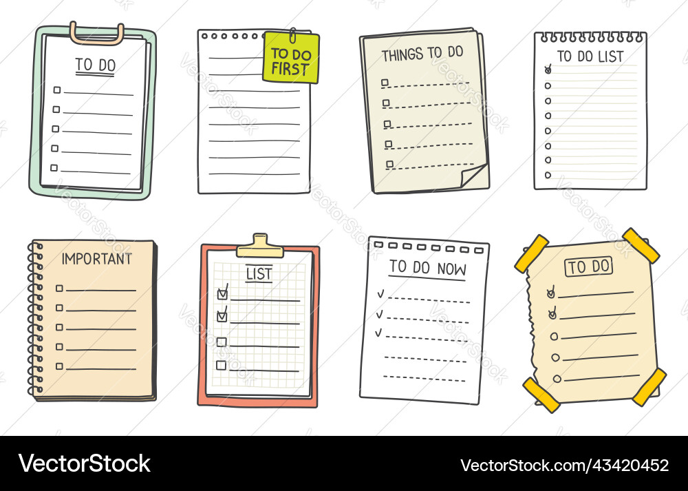 Check list sketch clipboard checklist notebook Check list sketch clipboard checklist notebook vector image