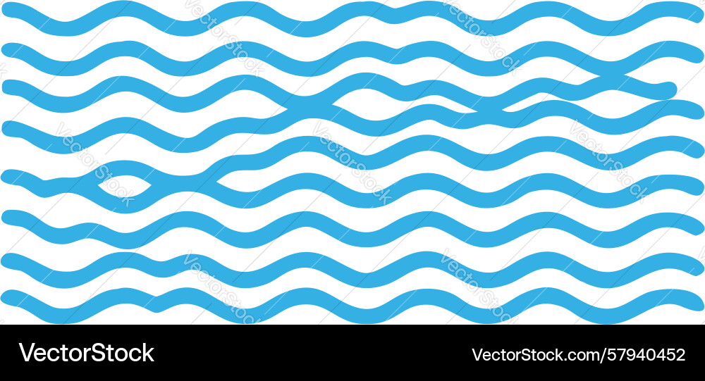 Dynamic Ocean Wave Pattern vector image