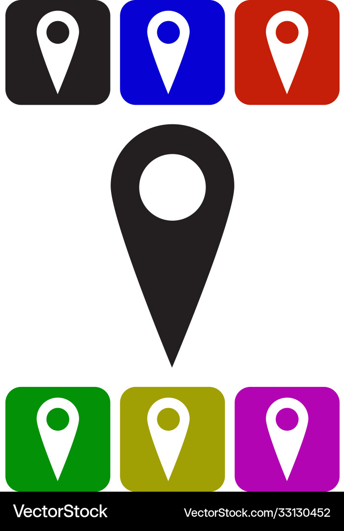 Map pointer vector image