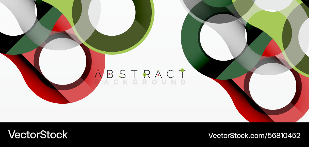 Modern design features overlapping circles Modern design features overlapping circles vector image