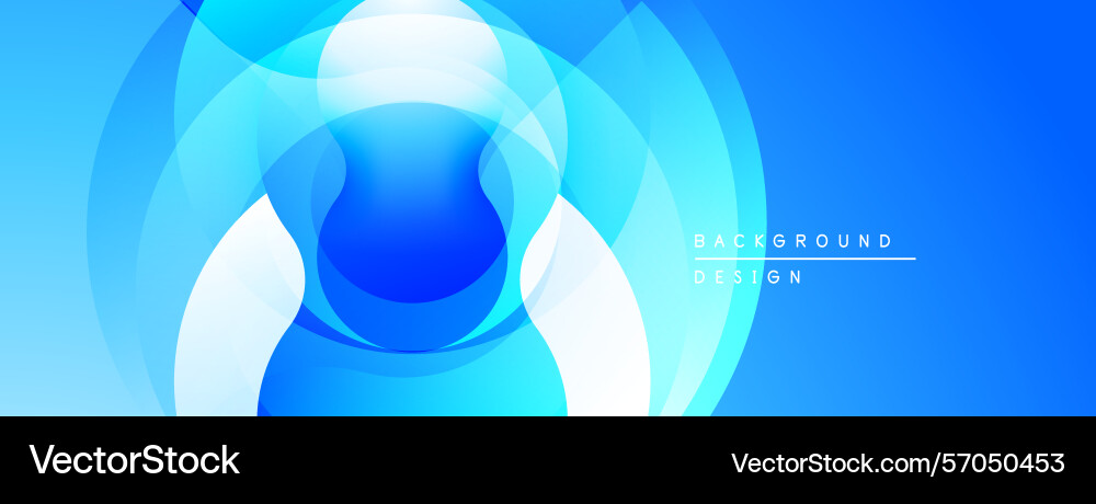 Abstract blue design overlapping circles create Abstract blue design overlapping circles create Vector Image
