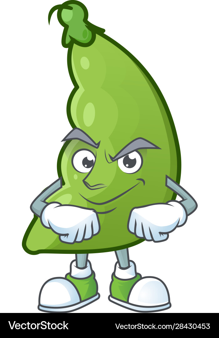 Breite Bohnen mascot Cartoon Charakter Stil Breite Bohnen mascot Cartoon Charakter Stil vektorbild