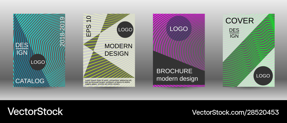 Creative backgrounds with abstract gradient linear Vector Image