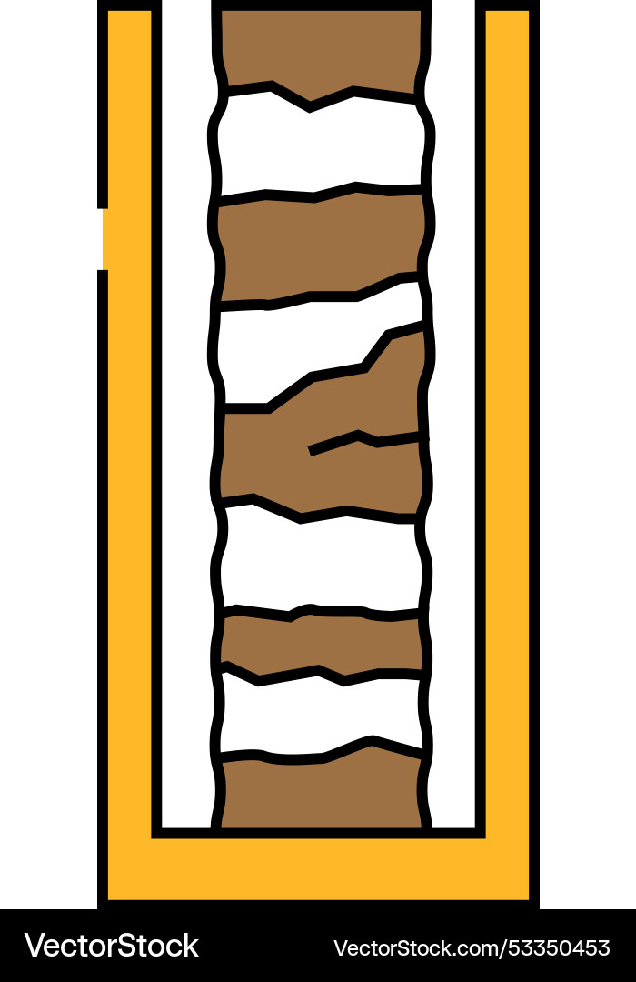 Drill core samples icon color Drill core samples icon color Vector Image