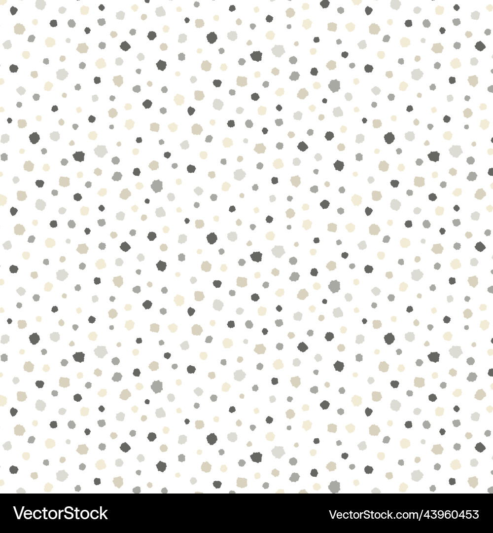 Hand drawn of random gray dot pattern vector image
