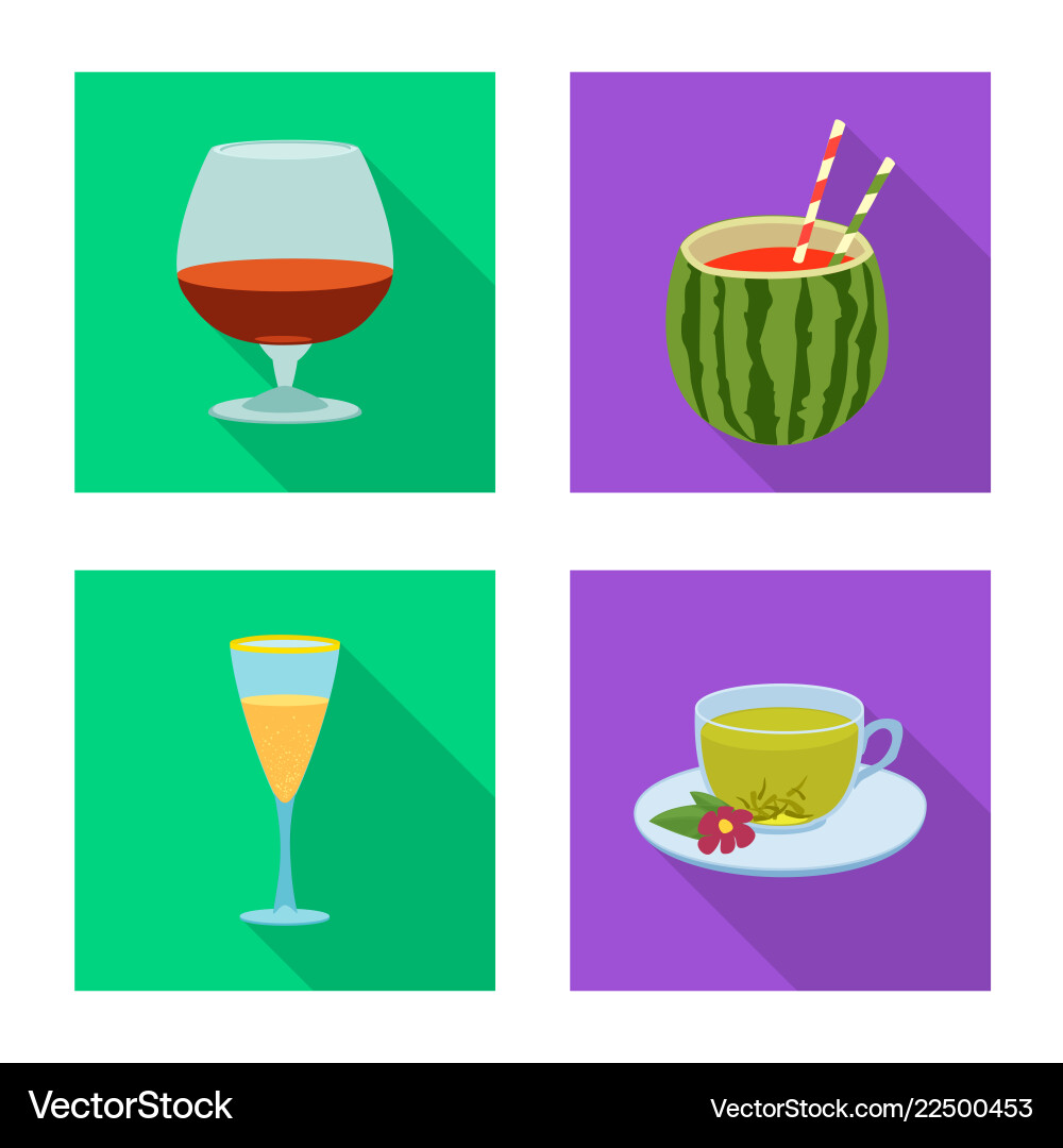 Isolated object of drink and bar symbol set Isolated object of drink and bar symbol set Vector Image