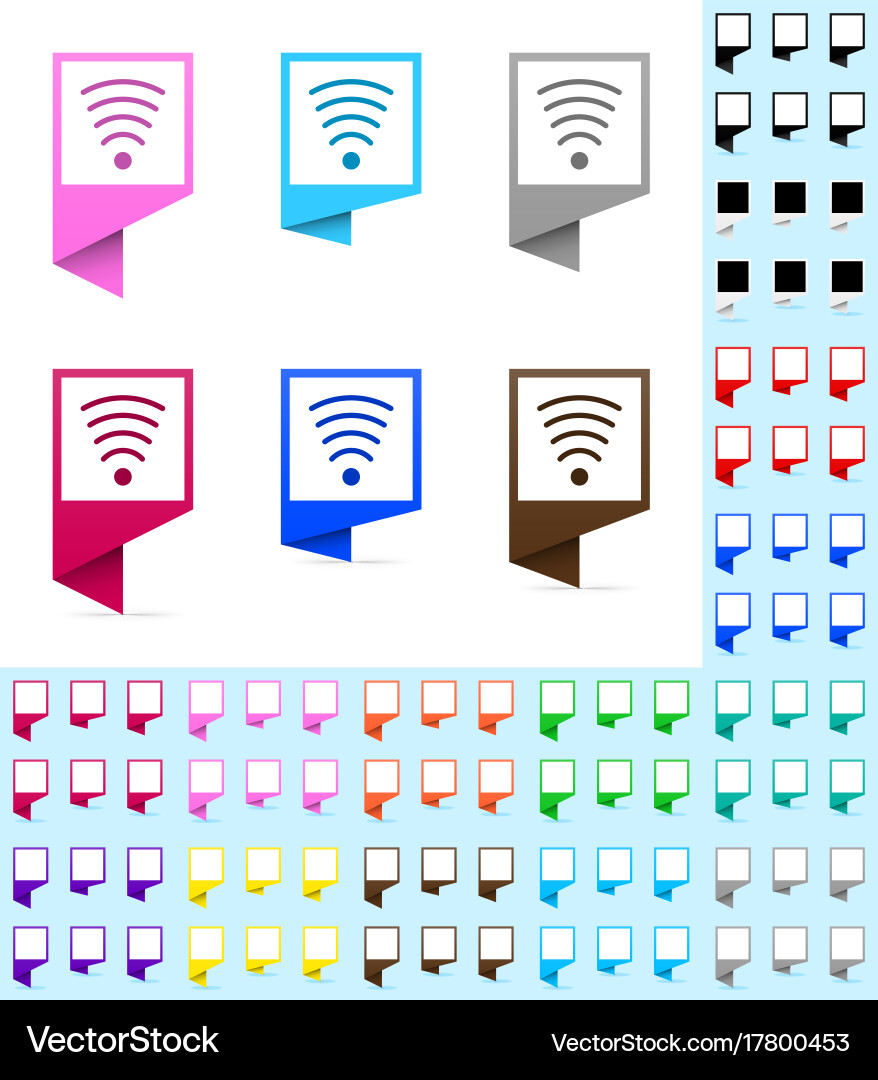Map marker or pointer angular mock up vector image