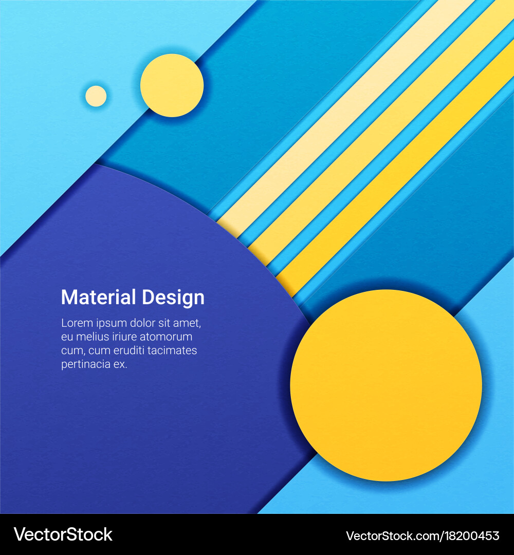 Material design background Vector Image