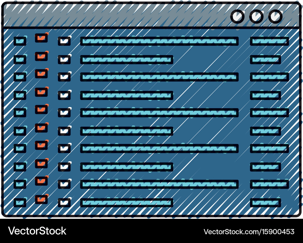 Programming system codes vector image
